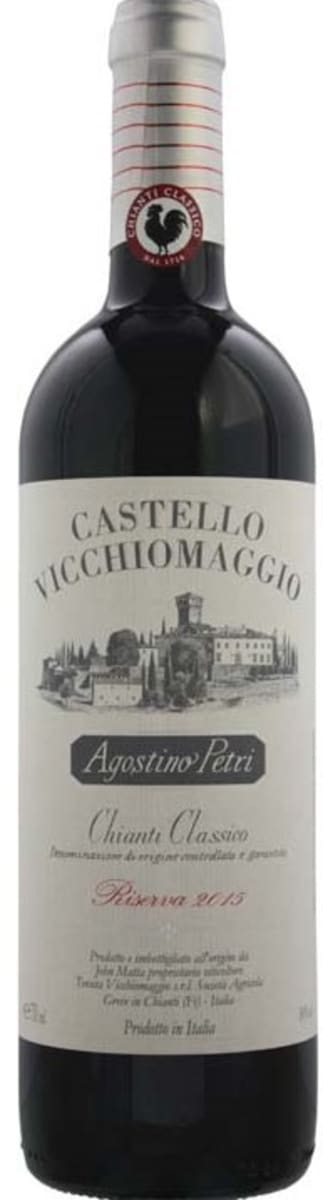 Castello Vicchiomaggio Agostino Petri Chianti Classico Riserva 2015  Front Bottle Shot