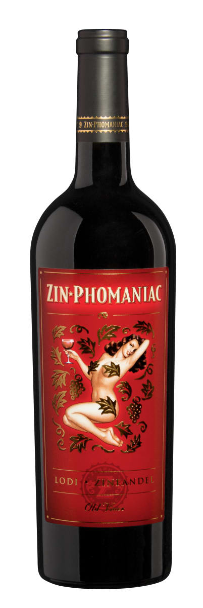 Zin-Phomaniac Lodi Old Vine Zinfandel 2019  Front Bottle Shot