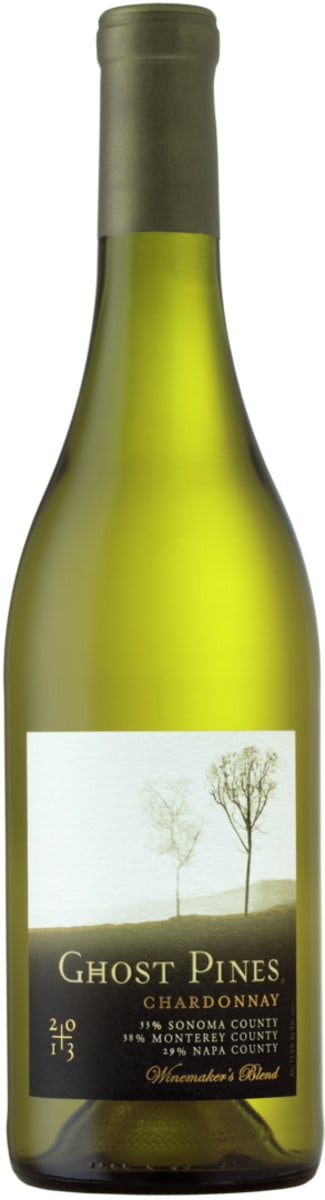 Ghost Pines Chardonnay 2013 Front Bottle Shot
