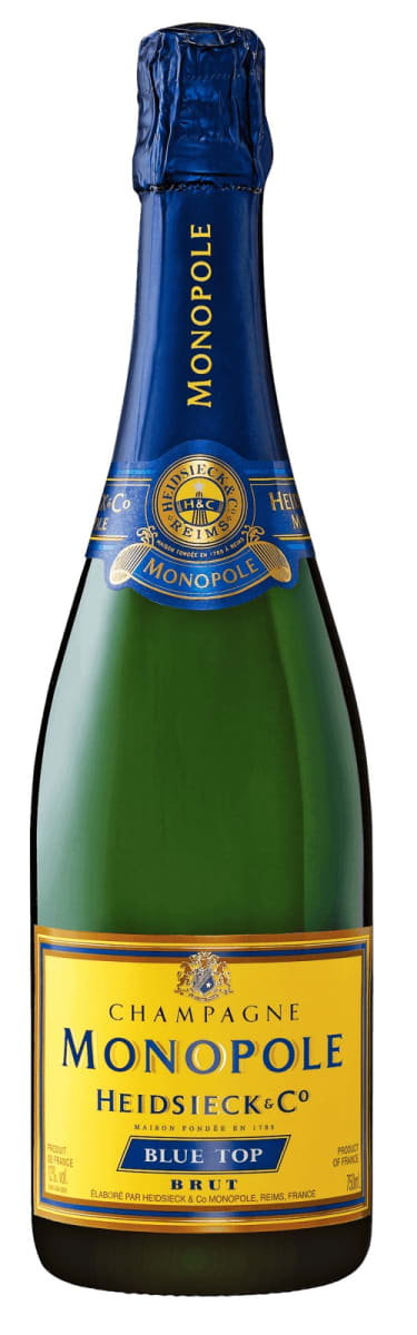 Heidsieck Monopole Blue Top Brut  Front Bottle Shot