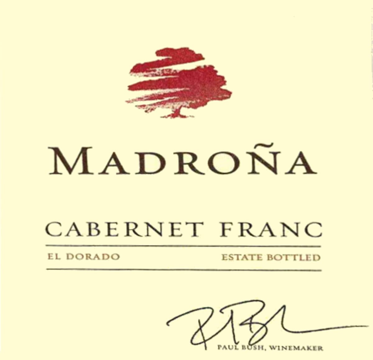 Madrona Vineyards Cabernet Franc 2011  Front Label