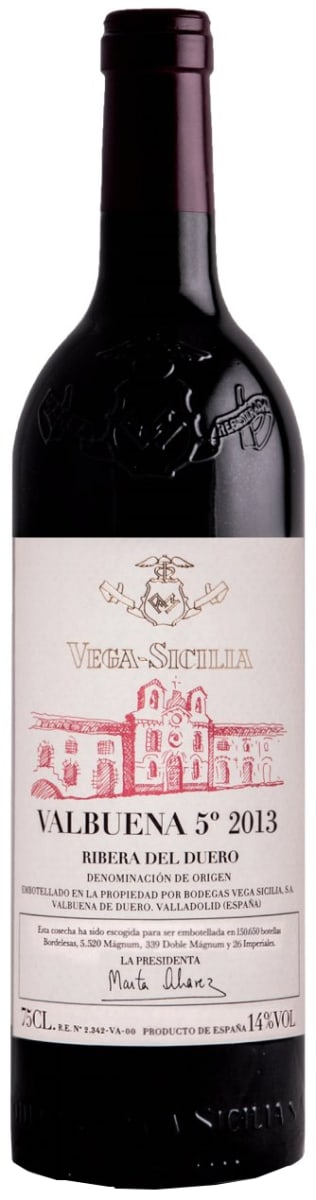 Tempos Vega Sicilia Valbuena 5 2013 Front Bottle Shot