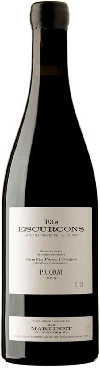 Mas Martinet Els Escurcons 2012 Front Bottle Shot