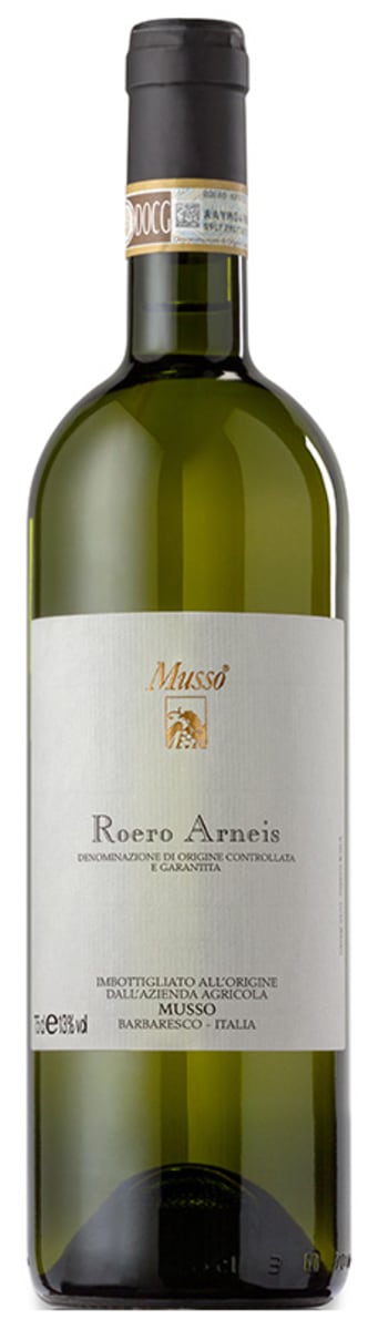 Musso Roero Arneis 2016  Front Bottle Shot