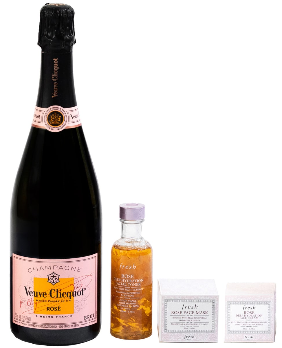 Veuve Clicquot & Fresh Cosmetics: Relax & Rose Gift Set