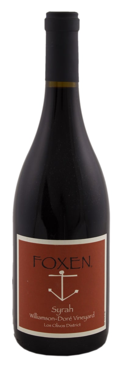 Foxen Williamson-Dore Vineyard Syrah 2019  Front Bottle Shot