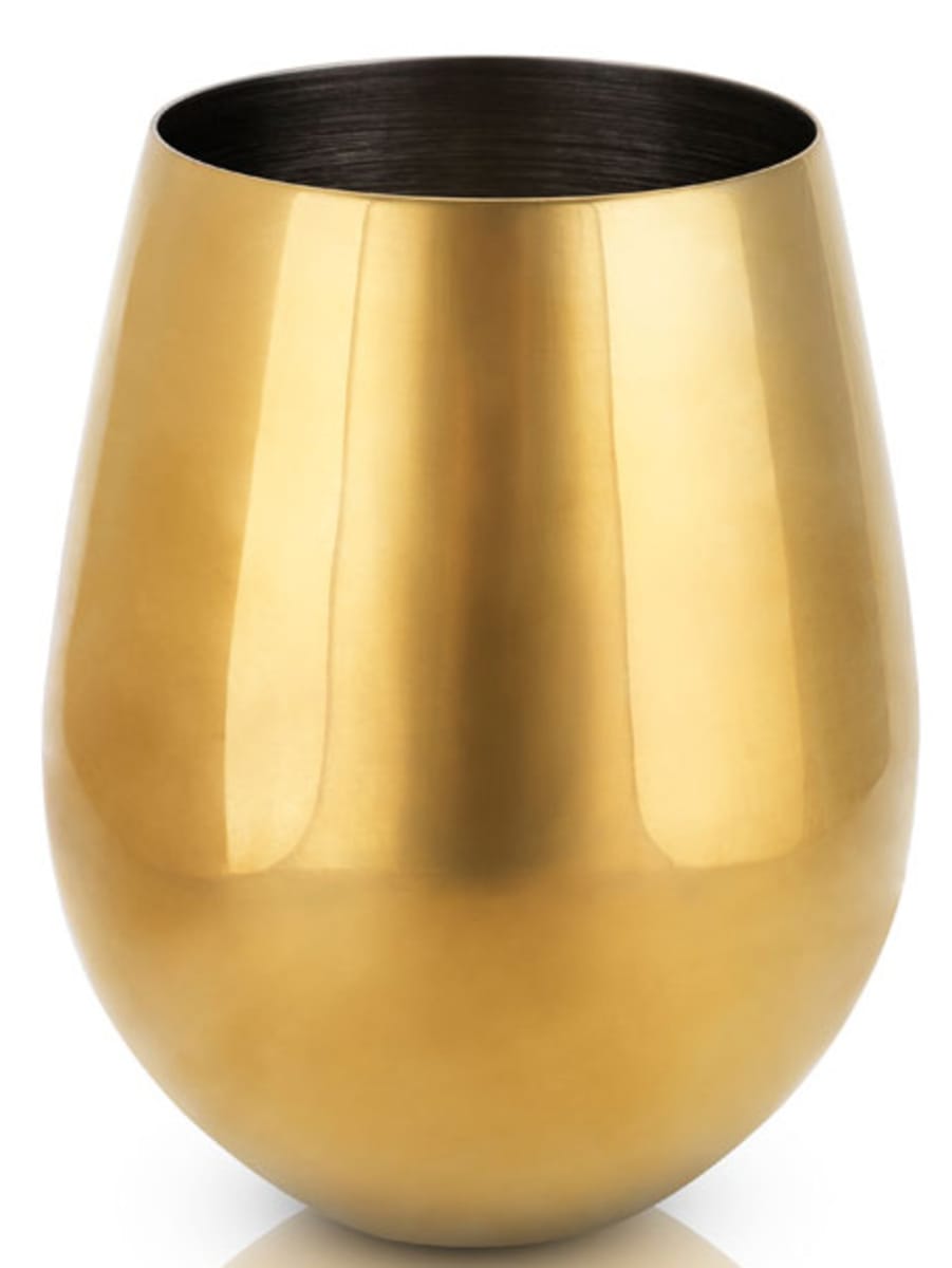 wine.com Viski Gold Stemless Wine Glasses (Set of 2)  Gift Product Image