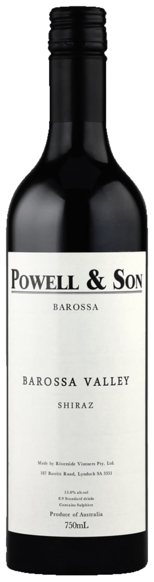 Powell & Son Barossa Valley Shiraz 2019  Front Bottle Shot