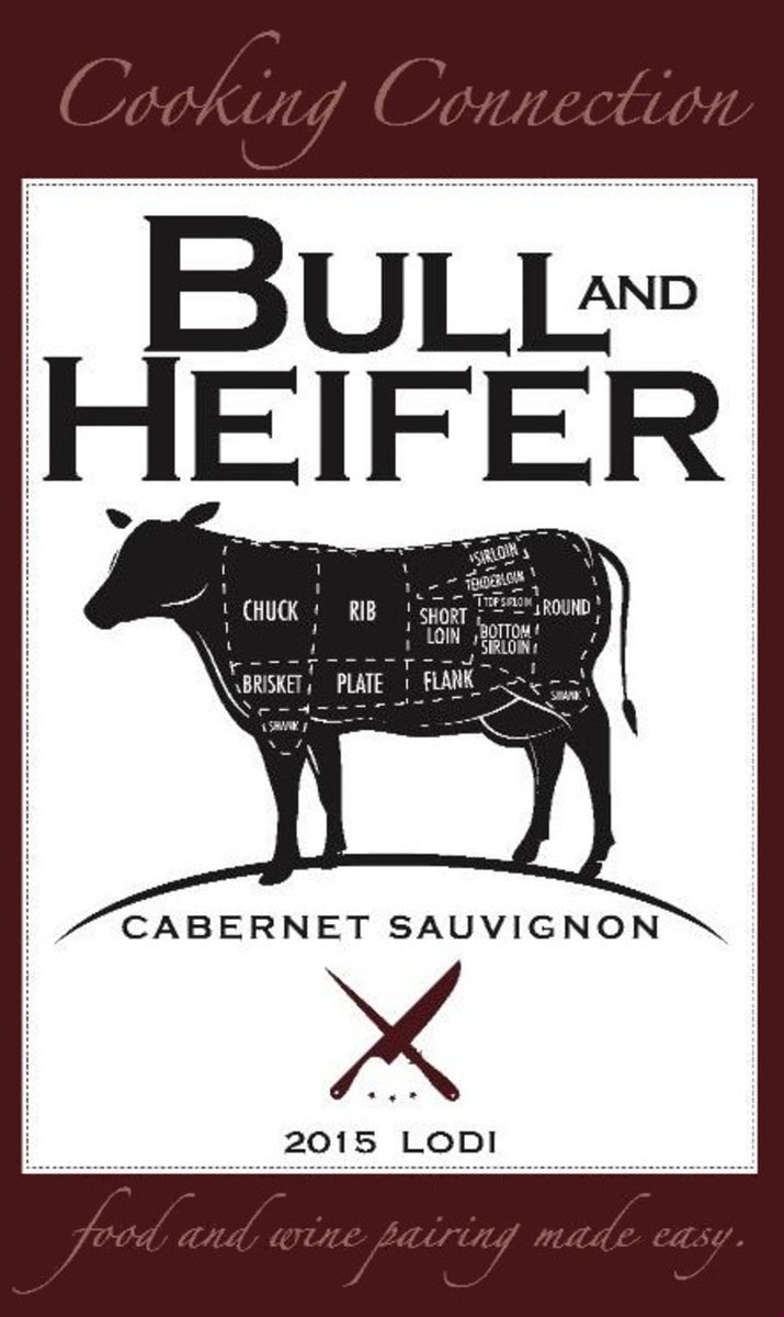 Cooking Connection Bull and Heifer Cabernet Sauvignon 2015  Front Label