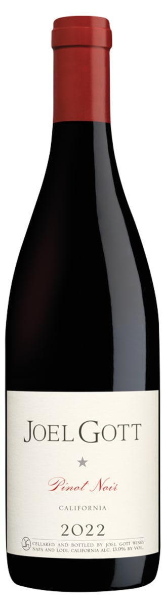 Joel Gott California Pinot Noir 2022  Front Bottle Shot