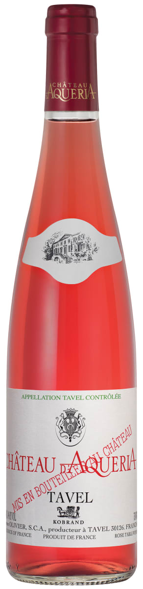 Chateau D'Aqueria Tavel Rose 2017 Front Bottle Shot