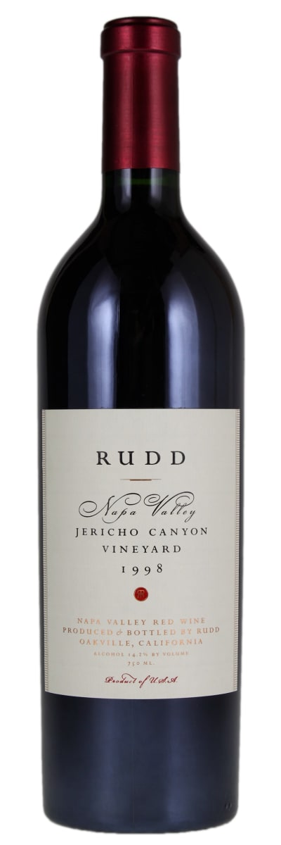 Rudd Jericho Canyon Vineyard Proprietary Red 1998  Front Bottle Shot