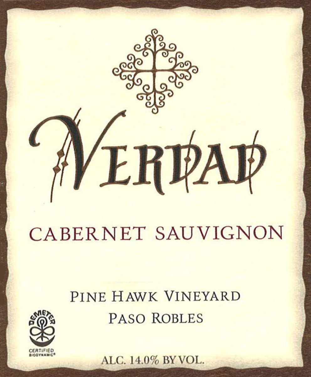 Verdad Pine Hawk Vineyard Cabernet Sauvignon 2019  Front Label