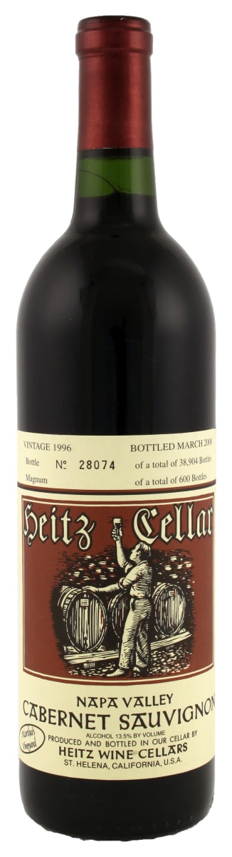 Heitz Cellar Martha's Vineyard Cabernet Sauvignon 1996 Front Bottle Shot