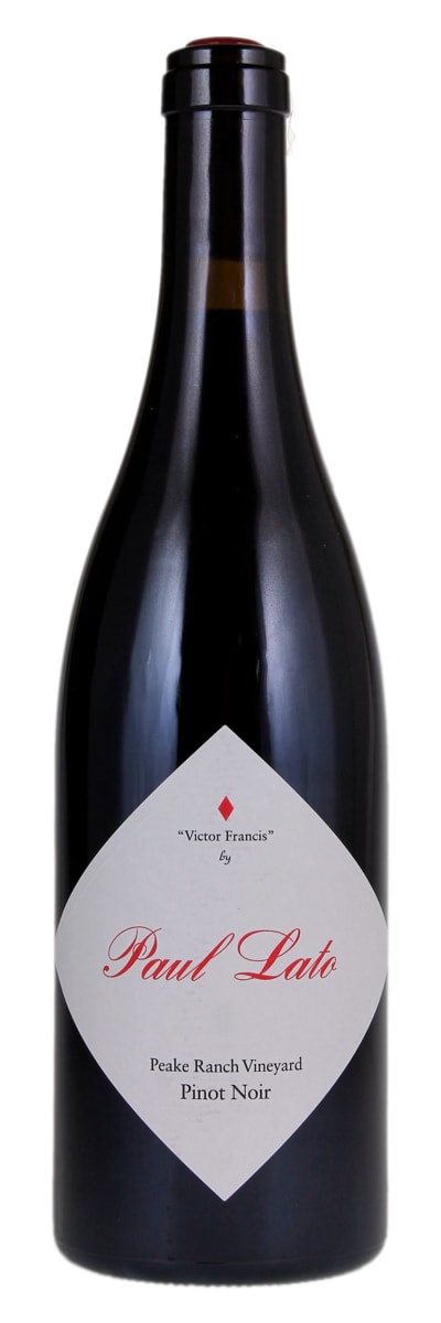 Paul Lato Victor Francis Peake Ranch Vineyard Pinot Noir 2020  Front Bottle Shot