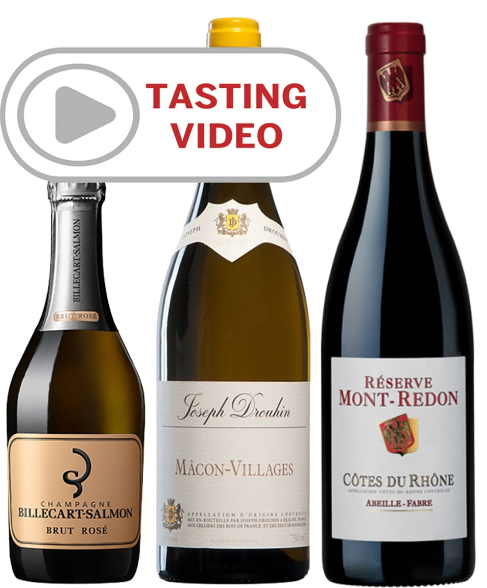 wine.com Windows on France Trio with Tasting Video Featuring Kevin Zraly  Gift Product Image