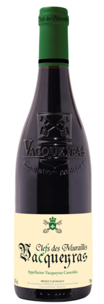 Clefs des Murailles Vacqueyras 2016 Front Bottle Shot