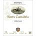 Sierra Cantabria Crianza 2007 Front Label