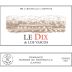 Los Vascos Le Dix 2011 Front Label