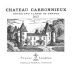 Chateau Carbonnieux  2012 Front Label