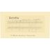 Arietta H Block Hudson Vineyard Red 2005 Front Label