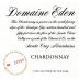 Domaine Eden Chardonnay 2012 Front Label