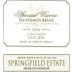 Springfield Estate Special Cuvee Sauvignon Blanc 2014 Front Label