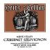 Heitz Cellar Napa Valley Cabernet Sauvignon (stained label) 1992 Front Label