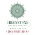 Greenstone Vineyards Estate Pinot Noir 2015 Front Label
