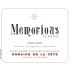 Domaine de la Cote Memorious Pinot Noir 2014 Front Label