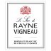 Chateau Rayne Vigneau Le Sec de Rayne Vigneau 2015 Front Label