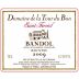 Domaine de La Tour du Bon Bandol Saint Ferreol 2009 Front Label