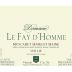 Domaine Le Fay D'Homme Muscadet Sevre et Maine Sur Lie 2011 Front Label