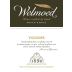 Welmoed Wines Viognier 2013 Front Label