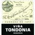 R. Lopez de Heredia Rioja White Vina Tondonia Reserva 2001 Front Label