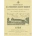 Chateau La Mission Haut-Brion  1988 Front Label