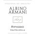 Albino Armani Ripasso Valpolicella 1607 2012 Front Label