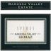 Barossa Valley Estate Spires Shiraz 2002 Front Label