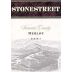 Stonestreet Merlot 2001 Front Label