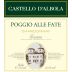 Castello di Albola Toscana Poggio alle Fate Chardonnay 2014 Front Label