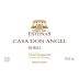 Vera de Estenas Casa Don Angel Bobal 2013 Front Label