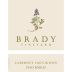 Brady Vineyard Cabernet Sauvignon 2016  Front Label