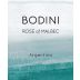 Bodini Rose of Malbec 2021  Front Label