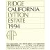 Ridge Lytton Estate Zinfandel 1994  Front Label