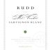 Rudd Sauvignon Blanc 2020  Front Label