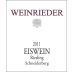 Weinrieder Schneiderberg Eiswein Riesling 2011  Front Label