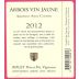 Domaine Rolet Arbois Vin Jaune (375ML half-bottle) 2012  Front Label