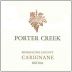 Porter Creek Old Vine Carignane 2015  Front Label
