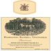Flat front label of wine