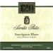 Flat front label of wine